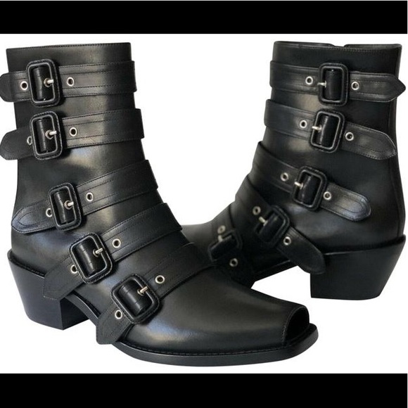 Burberry Albertina Leather Buckle Boot EUR38.5 - Picture 4 of 16